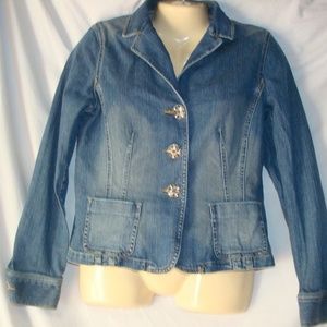 Women's Jones New York  Denim Jean Jacket Small